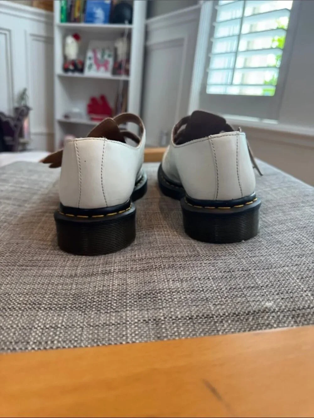 Dr. Martens Adult White Mary Jane Shoes